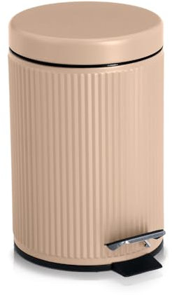 Zeller 18964 Kosmetikeimer, 3 Liter, Metall/Kunststoff, mandel