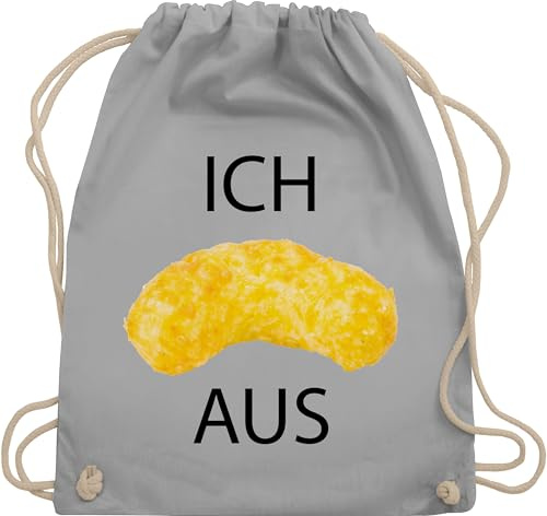Shirtracer Turnbeutel Rucksack - Taschen - Ich flip aus Erdnussflip I Ich flippe aus lustige Meme Geschenke hässlich I Statement Geschenk lustig Erdnussflip - Unisize - Hellgrau - sprüche statements