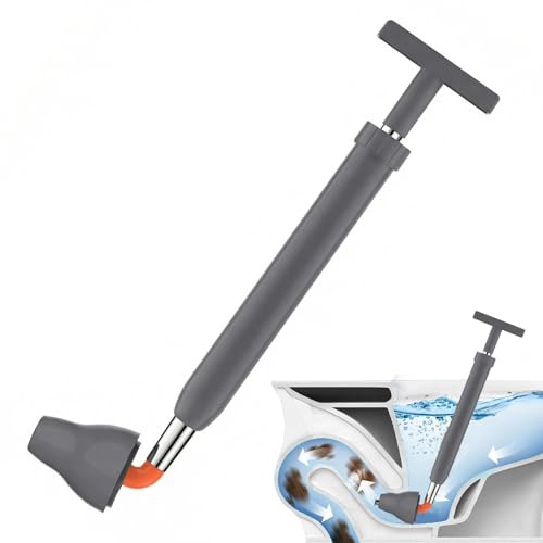Touosy Stura Lavandini e Scarichi Sturalavandini a Pressione Ventosa Sturalavandini, con Pompa ad Alta Pressione, Sturalavandino per WC Bagno Scarico a Pavimento Tubi (70cm Altezza)