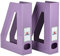 Acrimet Stehsammler Zeitschriftensammler Organizer (Kunststoff) (Lila Farbe) (2 Stück)