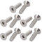 sourcingmap 1/4-20x1 tête plate acier inox 304 hex prise 10pcs