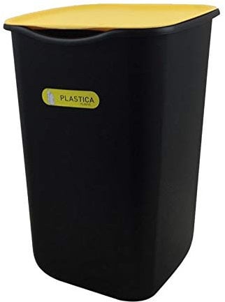 Tre Ti Poubelles, Jaune Noir, 50 lt