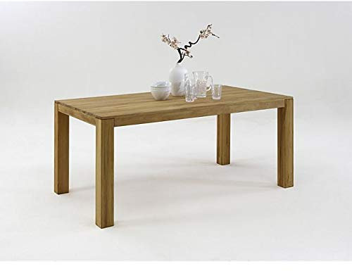 Esstisch mit Gestellauszug Wildeiche massiv, geölt ca. 180 x 90 cm