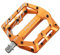 Funn Funndamental Flachpedale - Breite Plattformpedale für BMX/MTB, Einstellbarer Grip für außergewöhnliche Stabilität, 9/16 Zoll CrMo-Achse (Orange)