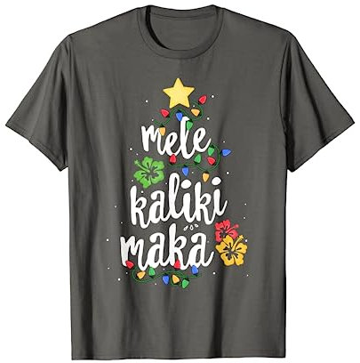 Mele Kalikimaka Shirt For Women Hawaiian Hawaii Christmas T-Shirt