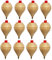 Lotto di 4/8/12 Trottole di Legno classico con punta a penna - Regali e Segni per Comunioni, piñatas, Bambini, Bambine, Feste di compleanno, Trompas, peón, trompo, trompón, Spinner, girandola (4)