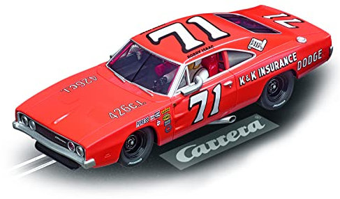 Carrera Evolution Dodge Charger 500 No.71 Rennauto | Slotcar im Maßstab 1:32 | Front- und Rücklicht | Spielzeug für Kinder ab 8 Jahren