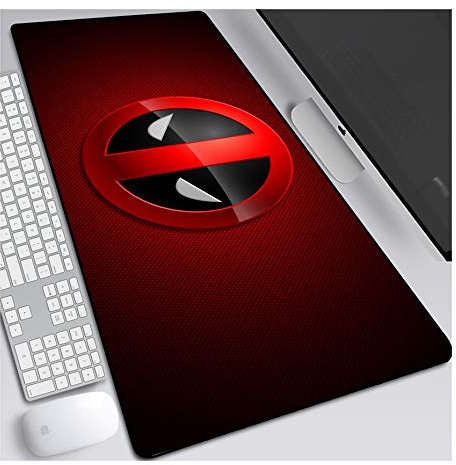 Mouse Mat New mutant Deadpool 900x400mm Anime Mouse Pad, keyboard mouse mats, Extended XXL Large Professional Gaming Mouse Mat with 3mm-Thick Rubber Base, for Desktop PC, H
