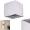 Wandlampe Braslo aus Beton in Grau, moderne Wandleuchte mit Lichteffekt, 1-flammig, 1 x G9-Fassung, Innenwandleuchte mit Up & Down-Effekt, ohne Leuchtmittel