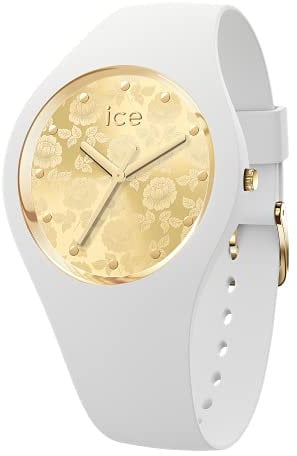 Ice-Watch - ICE flower White chic - Weiße Damenuhr mit Silikonarmband - 019205 (Small)
