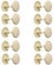 cyclingcolors 20x Cache Trou Plastique Universel 12mm x 2.5mm cruciforme Capuchon Protection Meuble Table Placard étagère (Beige)