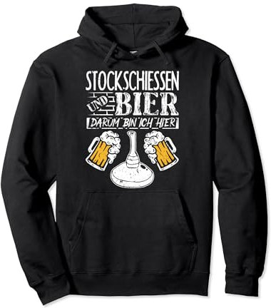 Eisstock Stocksport Zubehör Stockschießen Pullover Hoodie