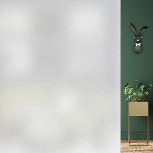DIFIT Vinilo Ventana Privacidad, Vinilos para Cristales Opaco, Lámina de Vinilo para Ventanas Escarchado Estática Adhesiva Anti-UV, Adecuado para Hogar, Oficina,Exterior, Blanco Mate, 90 x 200 cm