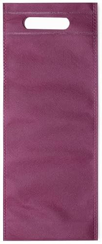 100 Bolsas para Botellas de vinos Material Non-Woven. Lote de Bolsas Burdeos de Vino para Bodas, bautizos y comuniones. Bolsas Regalo. Bolsas Clientes Tienda (Burdeos, 100)