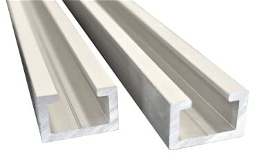 Alutec Aluminium C-Profil 17x11mm passend für M8 Schraube eloxiert T Nutschiene (2St. 0,5m)