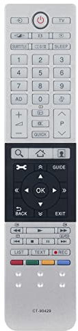 Nouveau CT90429 Télécommande de Remplacement CT-90429 75034212 Télécommande pour Toshiba LED Smart TV's CT 90429 CT90429 32L4363DG 32L4333DG 40L6363DG 47L6453DB 50L4353D 50L7335DG 50L4363DG 50L4353DB