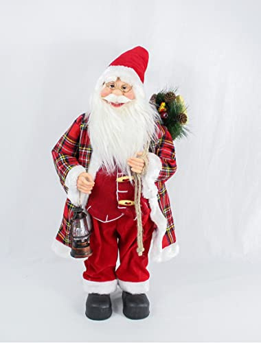 vom Pullach Hof Weihnachtsmann Deko Figur 60cm Nikolaus Weihnachten Weihnachtsdeko (#7940 Seppl)
