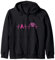 Octobre rose cancer du sein battement de coeur ruban femme Sweat à Capuche