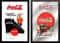 JS Garten Deko Set: 2 Spiegelbilder Coca-Cola Retro Vintage Have a Coke Cola Glas 20x30 cm Wandbilder Hinterglasdruck mit Rahmen