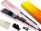 ANGENIL Plancha de pelo con aceite de argán Curling Iron in One, alisador de cabello de cerámica portátil profesional de doble voltaje, plancha plana de 1.6 pulgadas de ancho para cabello grueso