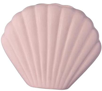 Folpus Vase en Forme de Coquillage, Vase en Céramique, Vases à Fleurs en Céramique pour La Décoration, Pot de Fleurs D'intérieur, Décoration de La Maison Pou, Rose, S