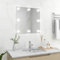 Camerina Wandspiegel mit LED-Beleuchtung Quadratisch Glas Flurspiegel Full Length Mirror