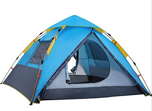 RajoNN Zelt sAutomatisches, doppelschichtiges, wasserdichtes Popup-Zelt für Paare|Familienzelt für 2-3 Personen|Geeignet für Outdoor- und Wanderausflüge