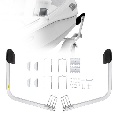 VEVOR T-Form Anhängerpfahl Bootsanhänger Anleitung Kurbelstütze Bootsführung, 330 mm Einstellbare Breite Boat Trailer Guide-on - Ersatzteile und Zubehör für Skiboot Fischerboot Segelbootanhänger