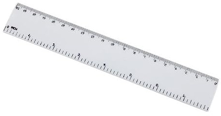 LALAFINA 4stücke Kunststofflineal Weiß Zollskala Gerade Messwerkzeug Für Schule Zuhause Büro Und Geometriearbeiten