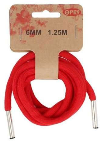 Opry Cordon, Cotton, 722 Rouge, 6mm, 1,25m