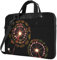 Starry Pusteblume bedruckte Laptoptasche für Laptops mit 39,6 cm (15,6 Zoll), 14 Zoll, 13 Zoll, mit Griff, Schwarz , 14 inch