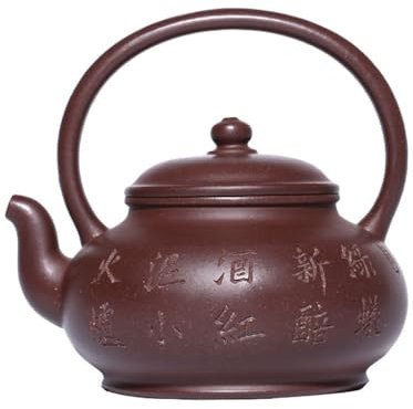 Bollitore da Viaggio Home Tea Room Kung Fu Tea Set Office Desktop Decorazione Soggiorno Teiera Teiera in Argilla Viola Teiera Verde