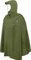 Wasserdicher Fahrrad-Regenponcho Regencape für Damen und Herren - Kapuze mit Sichtfenster - Wassersäule: 12.000 mm - 3M™ Scotchlite™ Reflektor und YKK-Reißverschluss Farbe Dunkelgrün Größe XXL-3XL