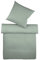 liebling Halbleinen Bettwäsche 240 x 220 + 2 x 80 x 80 cm, Farbe Salbei, Bettbezug aus 50% Leinen & 50% Baumwolle, kühlend & atmungsaktiv, waschbar 60 Grad, Ökotex 100