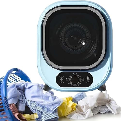 XNYXLPP Tumble Dryer,Small Tumble Dryer, Compact & Mini Spin Dryer, Portable Condenser, Perfect for Countertop or Wall Mount (D 110V)