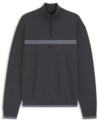 BOSS K_Zone Qz Men's Knitted Sweater, 027dark Grey, XS
