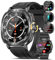 2025 Smartwatch Uomo con ECG/Acido Urico/Pressione Arteriosa/Sonno/BMI/Temperatura Corporea/Cardiofrequenzimetro,1,43AMOLED 𝐆li𝐜𝐞𝐦𝐢𝐚 Orologio con NFC Apre la Porta,Pulsante SOS,IP68 iOS Android
