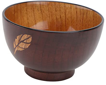 Alipis 1stk Blätter Holzschale Bonbonschale Servierschale Mit Deckel Suppenteller Ramen-schüssel Gemacht Suppenschüssel Rührschüsseln Parteien Obstschale Party Jujube-holz Coffee