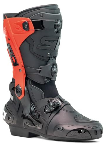 SIDI Stivali Moto Donna, Nero/rosso, 47 EU