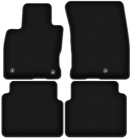 Wielganizator Velours Fußmatten passend für Ford Kuga MK3 (2019-) | Qualität: Basic - Genaue Passform, rutschfeste Untregrund 4-teilig - Schwarz