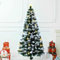 Albero di Natale - albero alto 120 cm con fibra ottica, bassa tensione, luci bianche fredde che illuminano in modo accattivante. *