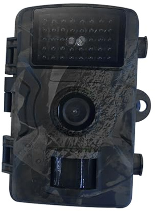 BELLIFFY Fotocamera da Caccia con Schermo Colore Sensore Pir Movimento Visione Notturna Infrarossi LED per Esterni Senza Batteria per Fauna Selvatica e Monitoraggio Outdoor