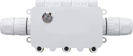 Eujgoov WiFi Smart Water Proof Switch Outdoor WiFi Junction Box 16A IP67 APP-Steuerung Smart Timer Switch für Pool Pathway Light Urlaubsdekoration mit ABS-Material für Smart Life APP