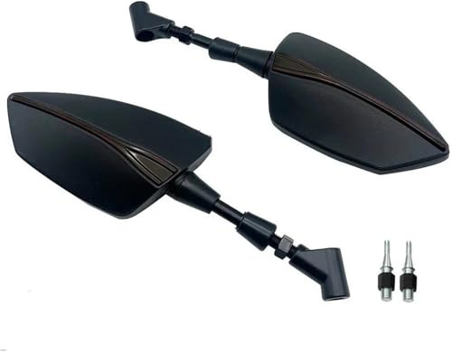 Spiegel Seitenspiegel Motorrad-Rückspiegel Für Yamaha FZ8 N/S FZ8N FZ8S Für FAZER S2, Stoßdämpfender Lenkerrückspiegel Motorrad Rückspiegel(Farbe 6)
