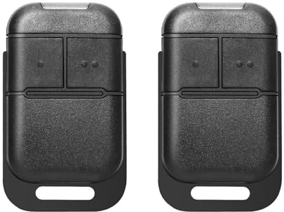 [2 Pack] Remplacement pour télécommande S0mfy 2401539, 433,42 MHz, 2 canaux, Compatible avec S0mfy Keypop RTS/Keytis NS-2-R-TS, pour Portail automatisé, Garage, volet Roulant (Noir)