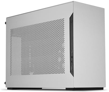 Lian Li DAN Cases A4-H2O Mini-ITX Gaming PC Gehäuse Silber | Kompaktes SFF Case aus Aluminium & Stahl mit PCIe 5.0 Riserkabel