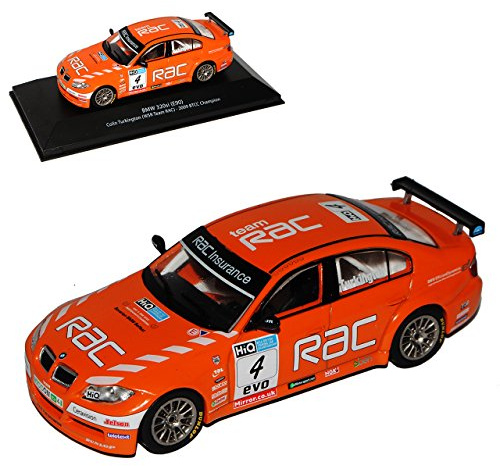 B*M*W 3er E90 Turkington BTCC Champion 2009 Orange 2005-2012 mit Sockel 1/43 Atlas Sonderangebot Modell Auto