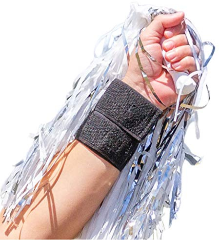 BraceAbility Cheer Wrist Brace | Gymnastics, Cheerleading & Tumbling Support Guard Wrap for Girl & Boy Gymnasts or Cheerleaders (One Size Fits Most)