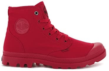 Palladium Pampa Monochrome, Stivali Sneaker Unisex - Adulto, Rosso (1), 36 EU