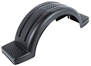 DOMAR Parafango Singolo da 13 a 14 Pollici in plastica per rimorchio Barca 950 x 240 mm passaruota Resistente all'Acqua con Fondo Piatto per Una Protezione Contro Il Fango